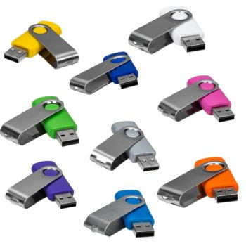 Pen Drive SM Giratório Metal 4GB personalizado ab00942a